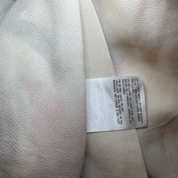Reformation Maribelle Strapless Cream Chiffon Fabric - Picture 11 of 13